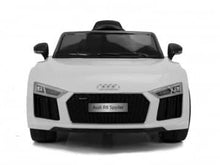 Load image into Gallery viewer, AUDI R8 12v, music module, leather seat, rubber EVA tires (JJ2198)
