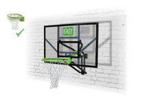 Load image into Gallery viewer, EXIT Galaxy wall-mounted basketball backboard with dunk hoop - green/black
