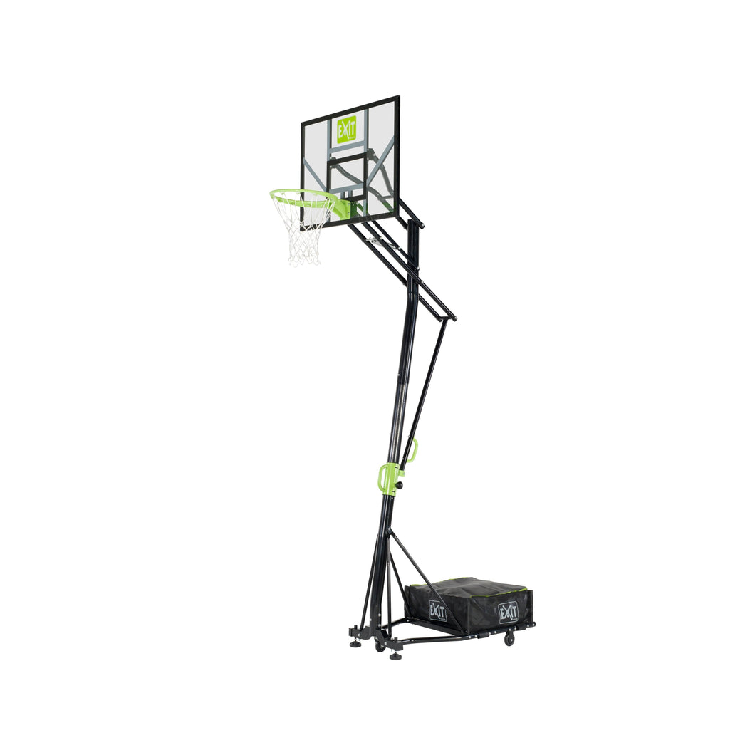 EXIT Galaxy portable basketball backboard on wheels - green/black