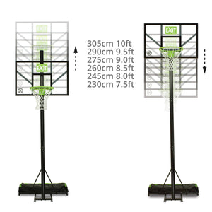 EXIT Comet portable basketball backboard - green/black