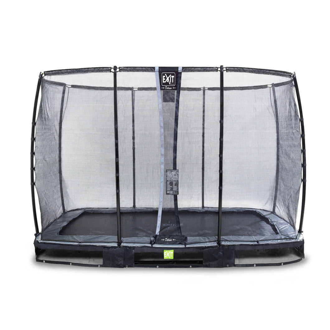 EXIT Elegant Premium ground trampoline 244x427cm with Deluxe safety net
