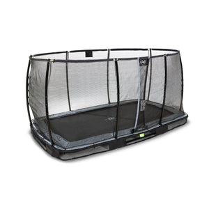 EXIT Elegant Premium ground trampoline 214x366cm with Deluxe safety net