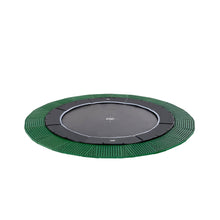 Load image into Gallery viewer, EXIT Dynamic ground level trampoline ø305cm/366cm/427cm with Freezone safety tiles - black
