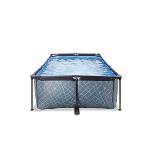 EXIT Stone pool 540x250x100cm with filter pump - grey
