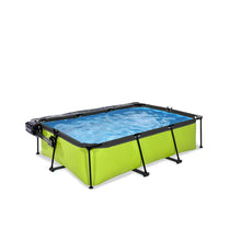 Load image into Gallery viewer, EXIT Lime pool 220x150x65cm, 300x200x65cm with dome and filter pump - green
