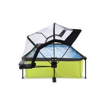 Load image into Gallery viewer, EXIT Lime pool 220x150x65cm, 300x200x65cm with dome and filter pump - green

