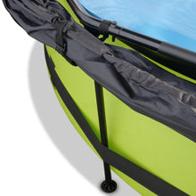 Load image into Gallery viewer, EXIT Lime pool ø244x76cm, ø300x76cm, ø360x76cm with canopy and filter pump - green
