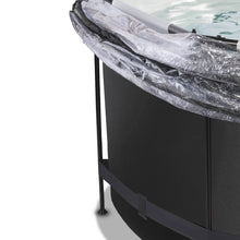 Load image into Gallery viewer, EXIT Black Leather pool with dome and sand filter pump - black
