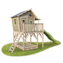 Load image into Gallery viewer, EXIT Crooky 750 wooden playhouse - grey-beige
