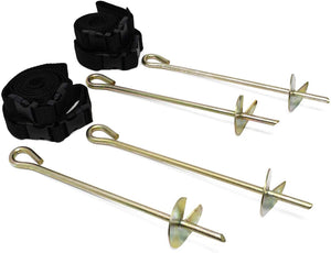 Trampoline Anchors - 4 Pack with Straps
