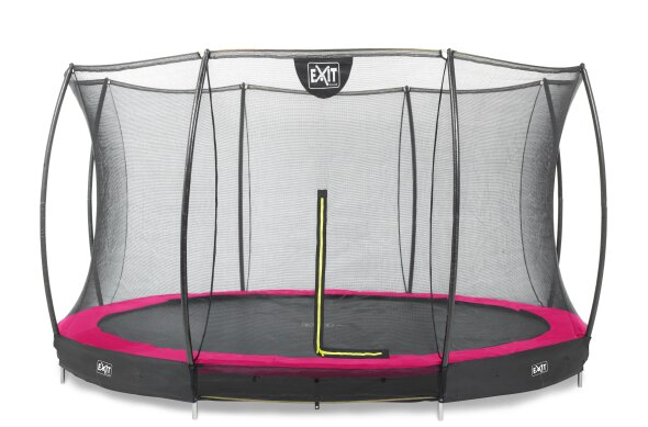 EXIT Silhouette ground trampoline ø183cm, 244cm, 305cm, 366cm, 427cm with safety net